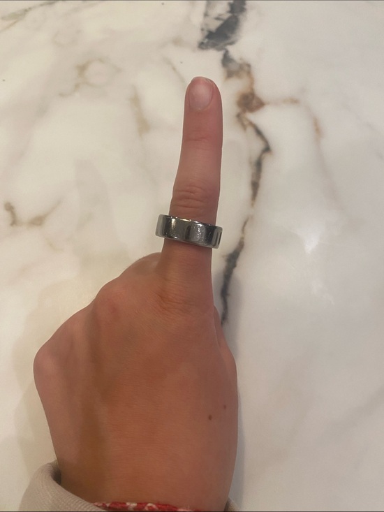 Oura Jewelry - Oura Ring 4 with charger size 8 polished silver